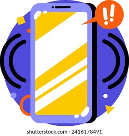 vector colored smartphone icon with a very nice design