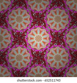 Vector colored snowflakes design decorative Christmas element on a background.