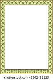 Vector colored square classic renaissance ornament. Rectangle, european border, revival style frame
