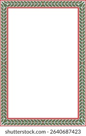 Vector colored square Yakut ornament. Infinite rectangle, border, frame of the northern peoples of the Far East.
