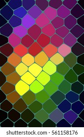 Vector colored stained glass background