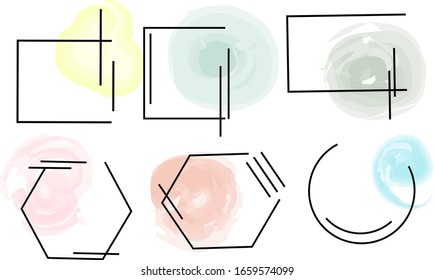 Pintura de color vectorial, trazo de pincel de tinta, pincel, línea o textura. Elemento de diseño artístico sucio, cuadro, marco o fondo para texto.