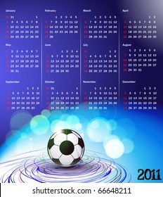 vector- colorful 2011 calendar design element.