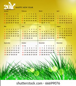 vector- colorful 2011 calendar design element.