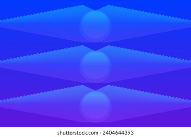 Vector colorful 3d elips square abstract banner, flyer modern blue background design 