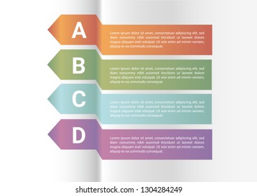 Vector colorful 3d info graphics in pastel colors. It is business banners for presentation of company.