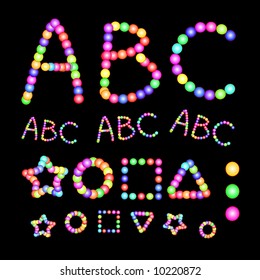 Vector Colorful ABC And Shapes