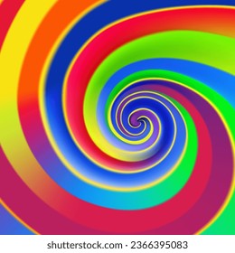 Vektorbunter abstrakter Hintergrund, heller Regenbogen-Whirlpool.