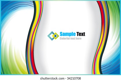 VECTOR Colorful Abstract Background for Brochure or Business Flyers