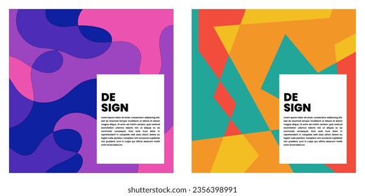 Vector de diseño de fondo abstracto colorido. Perfecto para el diseño de fondo, el diseño adicional, etc.
