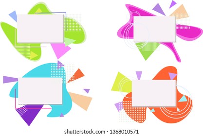 Vector colorful abstract background. Graphic design, modern with elements of creativity waves in liquid form. Frames for text, graphics, art Design, business cards, invitations, flyers.
