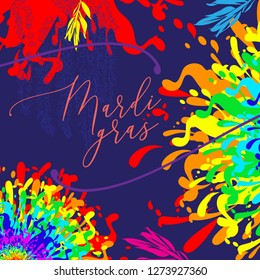 vector colorful abstract background for Mardi gras carnival