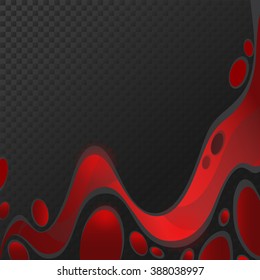 Vector colorful abstract background, red and black background