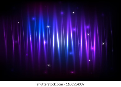Vector colorful abstract background with shiny strips. Abstract background with shining magic lights and Glowing futuristic lines in the dark space. Vector illustration. Colorful Design.