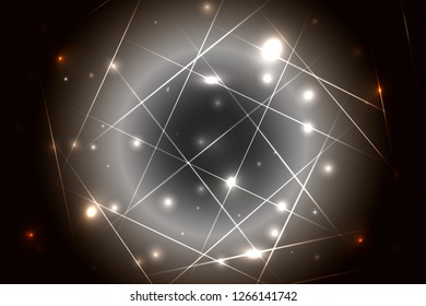 Vector colorful abstract background with shiny strips. Abstract background with shining magic lights and Glowing futuristic lines in the dark space. Vector illustration. Colorful Design.