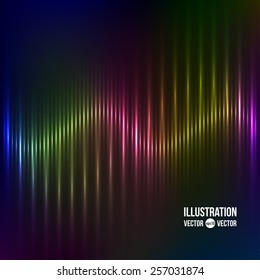 Vector colorful abstract background with shiny strips