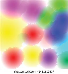 vector of colorful abstract backgrounds with watercolor effects, eps 10