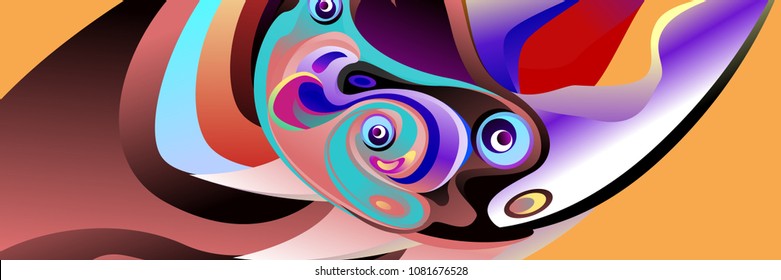 Vector colorful abstract batik Indonesian pattern. Bird and pattern illustration for background, wallpaper, and fabric print