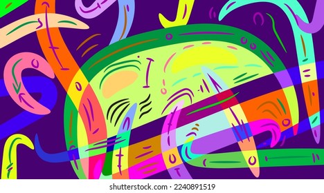 Vektorbunter abstrakter Kurvenhintergrund für Bannervorlage. abstrakte Illustration Web Design Landing Seite und Print-Material.
