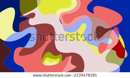 Vector colorful abstract curve background for banner template with soft colorful. abstract illustration fluid.