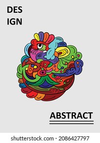 Vector Colorful Abstract Doodle Background for Banner, poster, website, social media story, and pattern