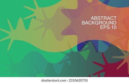 Vector colorful abstract fluid background for summer. Vector eps 10