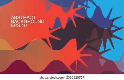 Vector colorful abstract fluid background for summer