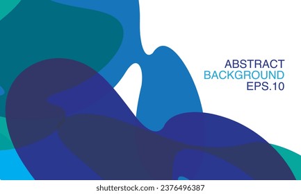 Vector colorful abstract fluid background with blue combination color for promotion poster