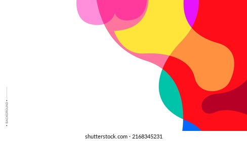 Fluido abstracto de color vectorial y fondo de curva para la plantilla de banner con espacio en blanco