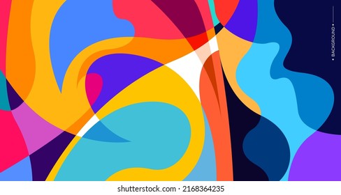 Fluido abstracto de color vectorial y fondo de curva para la plantilla de banner con espacio en blanco