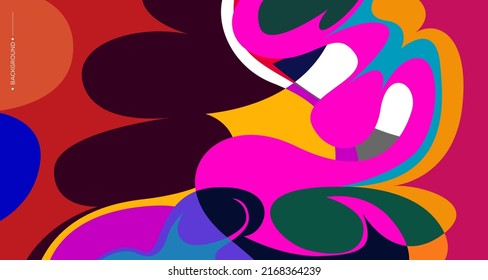 Fluido abstracto de color vectorial y fondo de curva para la plantilla de banner con espacio en blanco