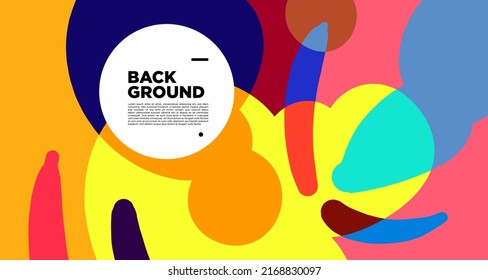 Vector colorful abstract fluid and curve art background for banner