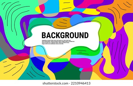 Fluido abstracto de color vectorial y fondo de curva para la plantilla de banner con espacio en blanco