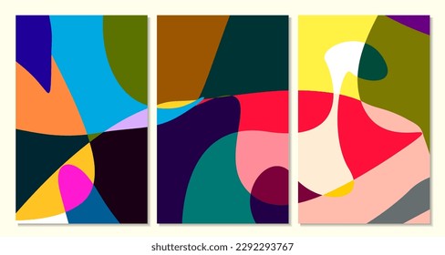 Vector colorful abstract fluid and curve background for summer banner 