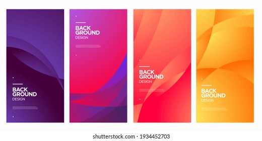 Vector colorful abstract fluid geometric gradient background