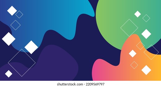 vector colorful abstract fluid geometric gradient background template