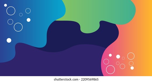 fondo de gradiente geométrico del fluido abstracto vectorial colorido