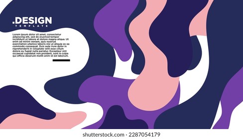Fluido abstracto vectorial colorido y fondo geométrico, colores de moda, para tarjetas de felicitación, tarjetas de invitación, banners