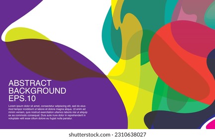 Vector colorful abstract fluid and geometric background for summer. vector eps 10