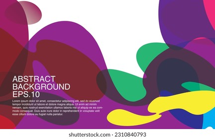 Vector colorful abstract fluid and geometric background. Vector pattern