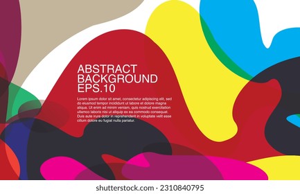 Vector colorful abstract fluid and geometric background. Vector eps 10