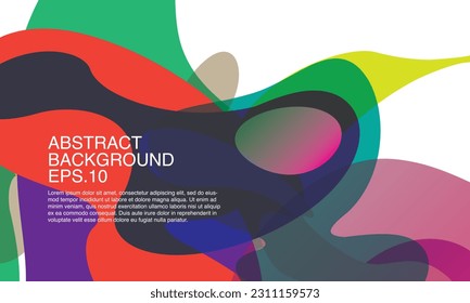 Vector colorful abstract fluid and geometric background. Vector pattern illustration