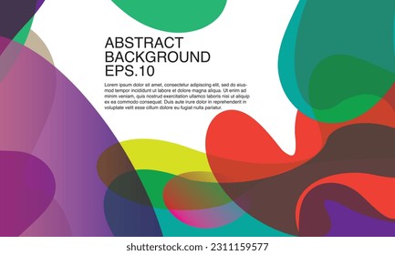 Vector colorful abstract fluid and geometric background. Vector pattern illustration