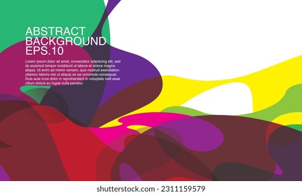 Vector colorful abstract fluid and geometric background. Vector pattern illustration