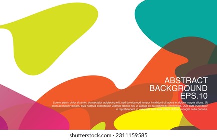 Vector colorful abstract fluid and geometric background. Vector pattern illustration