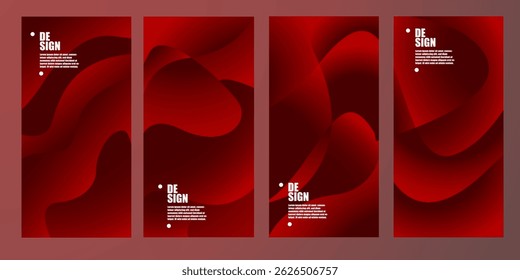 Vector colorido abstracto fluido gradiente patrón de fondo conjunto para el Anuncio, cartel, diseño, Plantilla, folleto, folleto, Sitio web, etc