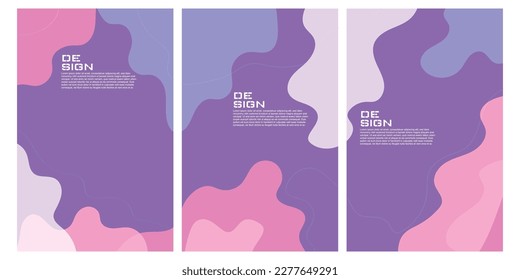 Vector colorful abstract fluid and liquid background modern minimalist