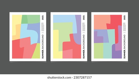 vector vector colorful abstract geometric art background for summer 2023