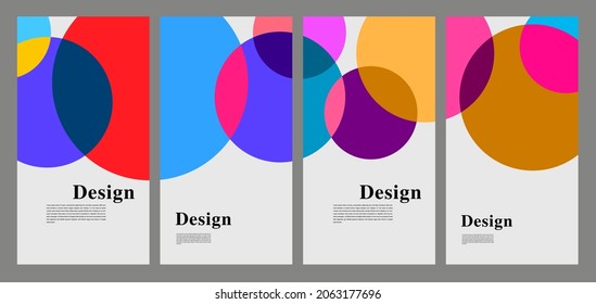 Vector Colorful Abstract Geometric Background for Social Media