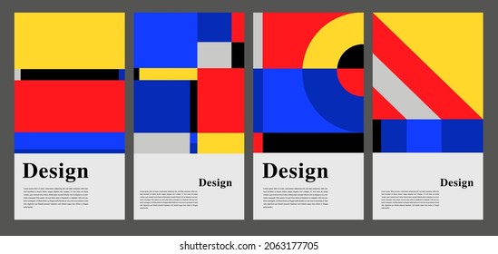 Vector Colorful Abstract Geometric Background for Social Media